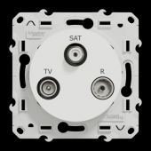  Odace - prise TV/FM/SAT - blan 