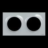  Odace Styl - plaque 2 postes h 