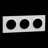  Odace Styl - plaque 3 postes h 