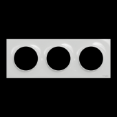  Odace Styl - plaque 3 postes h 