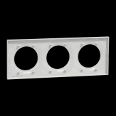 Odace Styl - plaque 3 postes h 