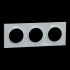  Odace Styl - plaque 3 postes h 