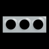  Odace Styl - plaque 3 postes h 