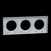  Odace Styl - plaque 3 postes h 