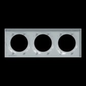  Odace Styl - plaque 3 postes h 