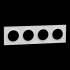  Odace Styl - plaque 4 postes h 