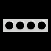  Odace Styl - plaque 4 postes h 