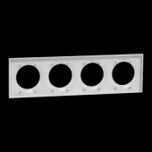  Odace Styl - plaque 4 postes h 