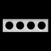  Odace Styl - plaque 4 postes h 