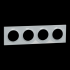  Odace Styl - plaque 4 postes h 