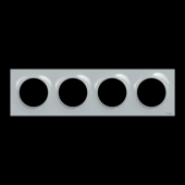  Odace Styl - plaque 4 postes h 
