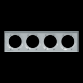  Odace Styl - plaque 4 postes h 