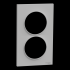  Odace Styl -  plaque 2 postes 