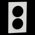  Odace Styl -  plaque 2 postes 