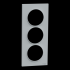  Odace Styl -  plaque 3 postes 