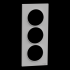  Odace Styl -  plaque 3 postes 