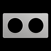  Odace Touch - plaque 2 postes 
