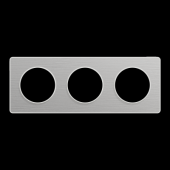  Odace Touch - plaque 3 postes 