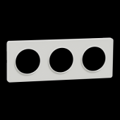  Odace Touch - plaque 3 postes 
