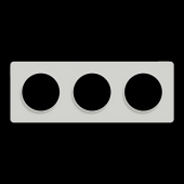  Odace Touch - plaque 3 postes 