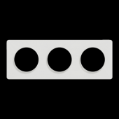  Odace Touch -  plaque 3 postes 