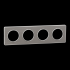  Odace Touch - plaque 4 postes 