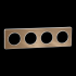  Odace Touch - plaque 4 postes 