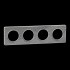  Odace Touch - plaque 4 postes 