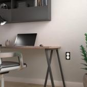  Odace Touch - plaque 2 postes 