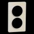  Odace Touch - plaque 2 postes 