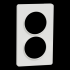 Odace Touch -  plaque 2 postes 