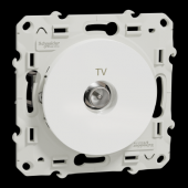  Odace - prise TV - blanc - gri 