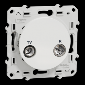  Odace - prise TV/FM - blanc - 