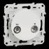 Odace - prise TV/FM - blanc - 