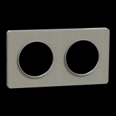  Odace Touch - plaque 2 postes 