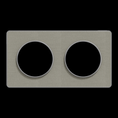  Odace Touch - plaque 2 postes 