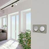  Odace Touch - plaque 2 postes 