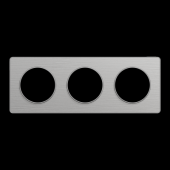  Odace Touch - plaque 3 postes 