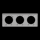  Odace Touch - plaque 3 postes 