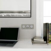  Odace Touch - plaque 3 postes 