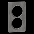  Odace Touch - plaque 2 postes 