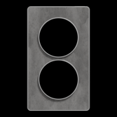  Odace Touch - plaque 2 postes 