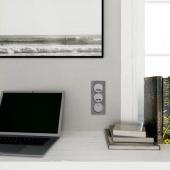  Odace Touch - plaque 3 postes 