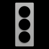 Odace Touch - plaque 3 postes 