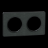 Odace Touch - plaque 2 postes 