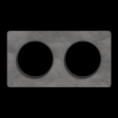  Odace Touch - plaque 2 postes 