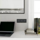  Odace Touch - plaque 3 postes 