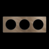  Odace Touch - plaque 3 postes 