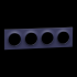  Odace Styl -  plaque 4 postes 