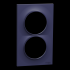  Odace Styl -  plaque 2 postes 